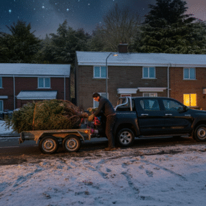 dublin Property Services removing christmas trees