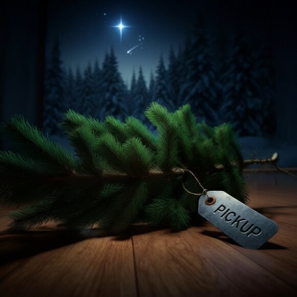 christmas tree pickup tag