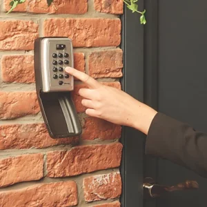 Push button Weather Resistant Outdoor Lockbox for Elderly